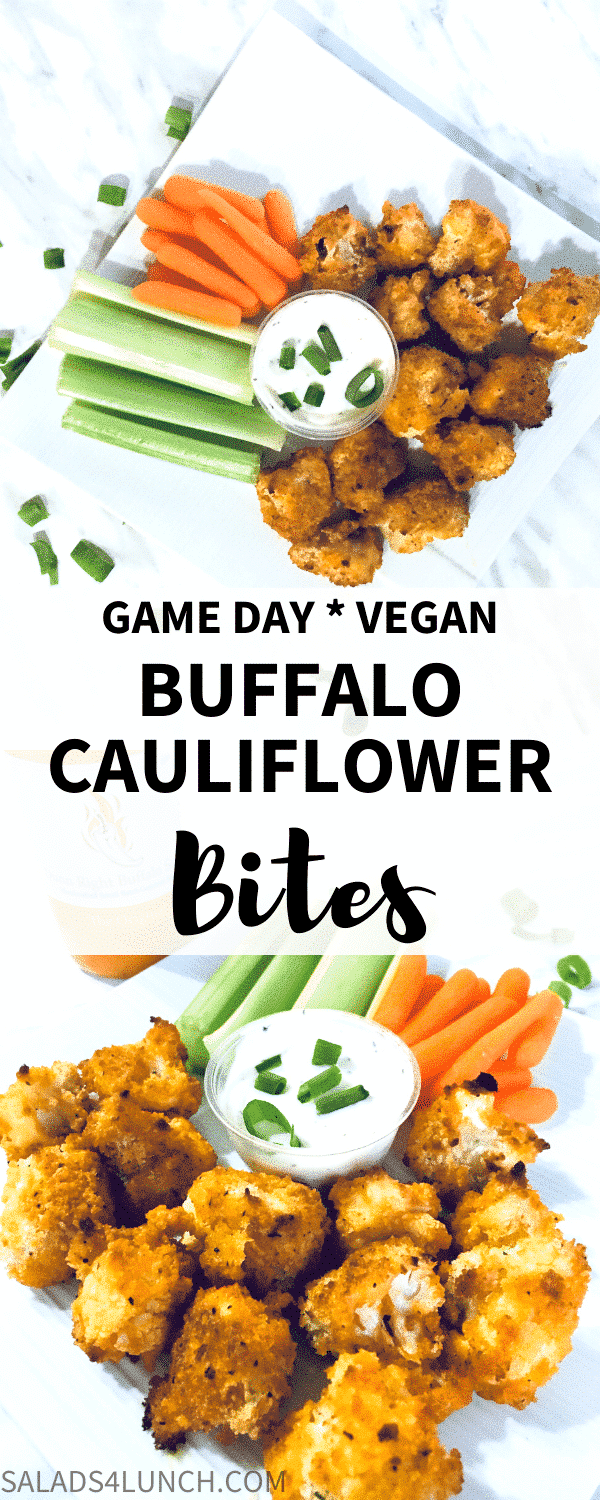 Game Day Vegan Buffalo Cauliflower Bites {Video} » Salads for Lunch