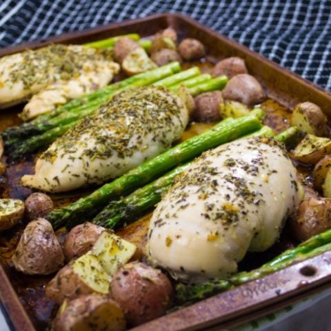 img 4650 - Is there anything better than making an entire meal on one pan? No there is not. I compiled 19 healthy sheet pan chicken recipes that make weeknight meals a breeze!