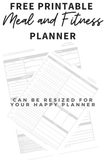 Free Printable Meal and Fitness Planner • Salads for Lunch