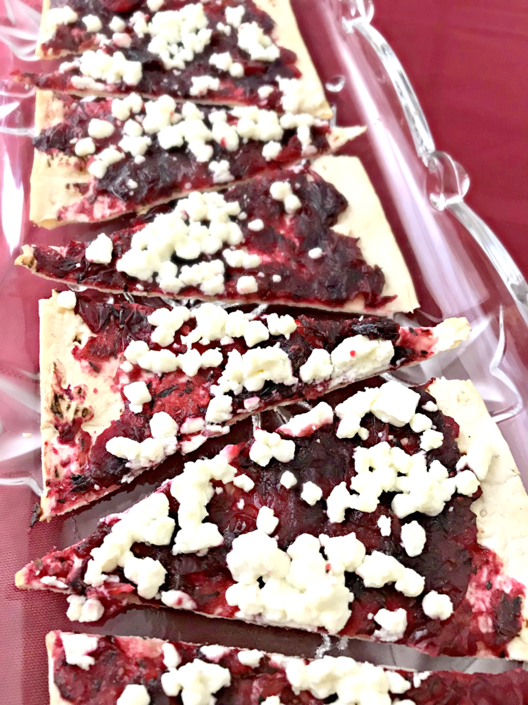 Roasted Cranberry and Goat Cheese Bruschetta Salads for Lunch