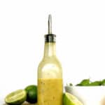 Use this fresh and delicious Zesty Lime Salad Dressing as a marinade for grilled chicken or seafood, or a dressing for your next salad. So Tasty! #saladdressing #vinaigrette
