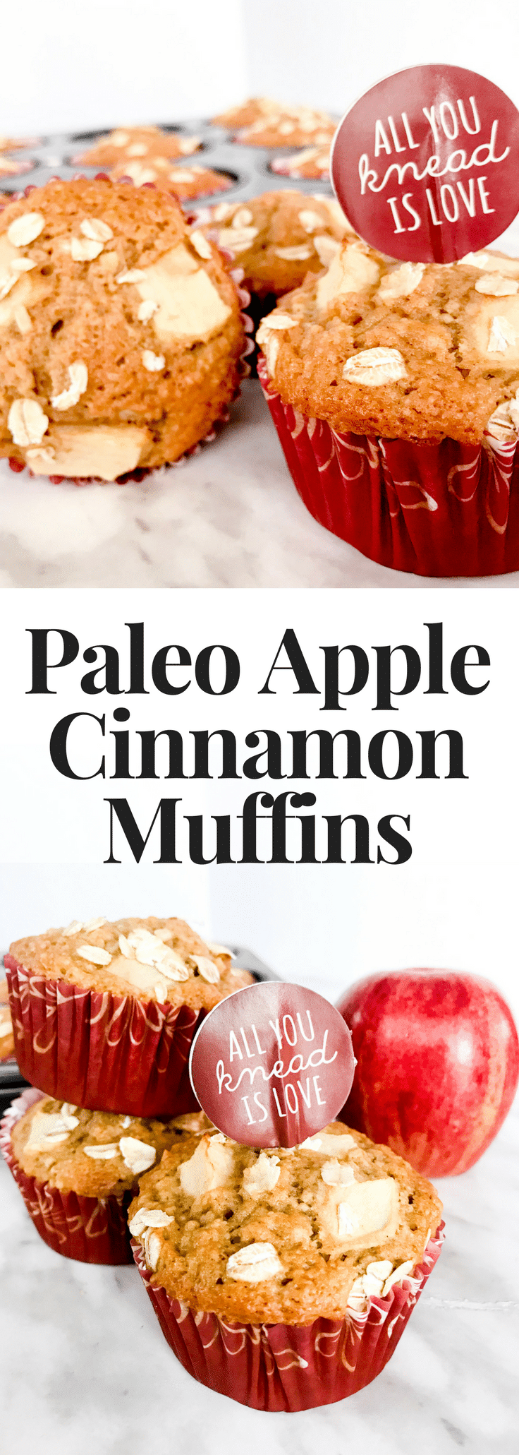 These delicious Paleo Apple Cinnamon Muffins are the perfect way to start the day. They are a quick, grab and go breakfast recipe for busy weekday mornings but tasty enough as part of a weekend brunch. These muffins are sure to be a big hit! #paleobreakfast #paleomuffin #applemuffin #paleorecipe #applerecipe
