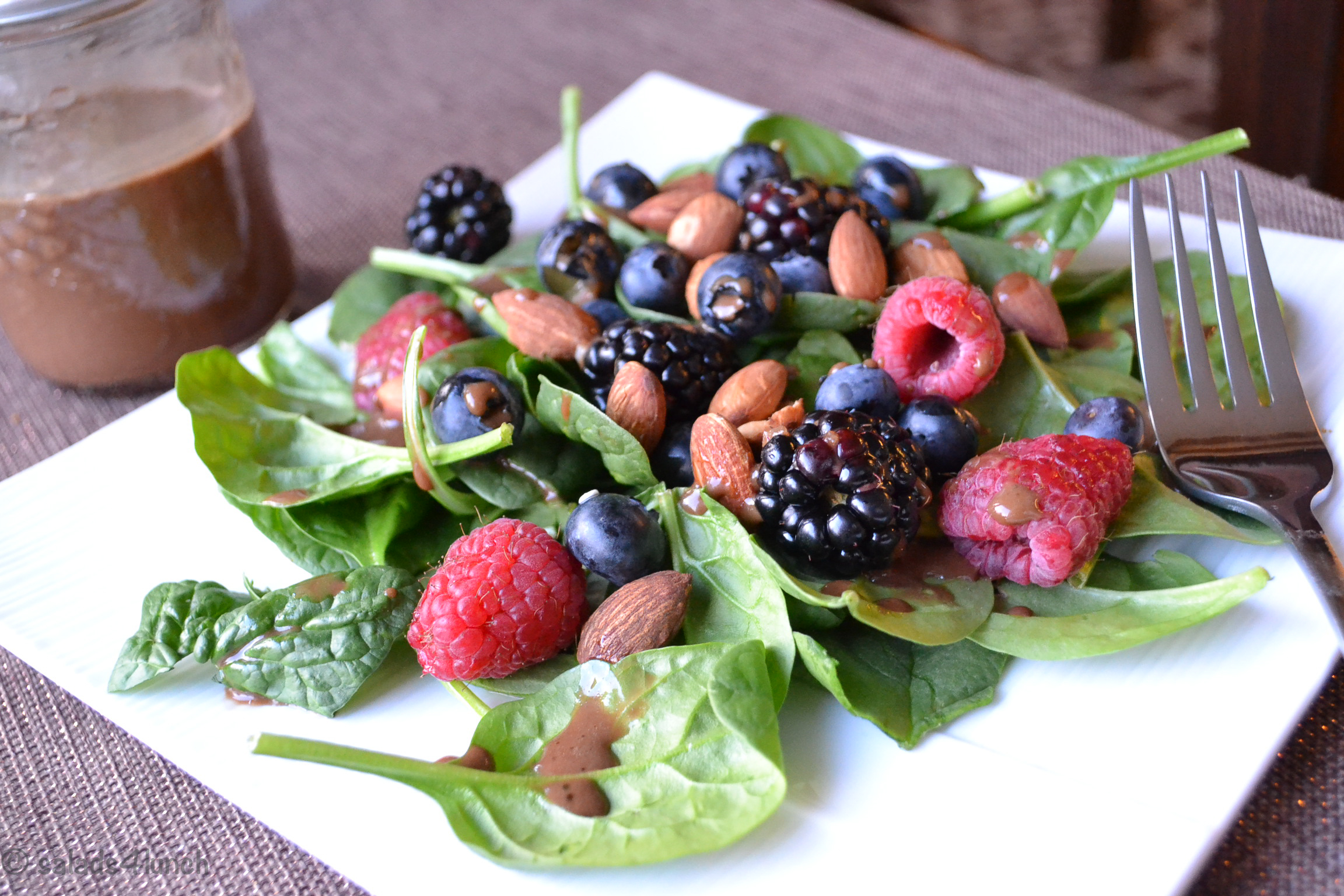 Summer Berry Spinach Salad with Balsamic Vinaigrette Salad Dressing