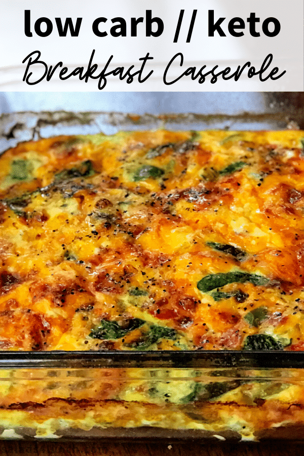 Meal Prep Keto Egg Bake Breakfast Casserole Salads for Lunch