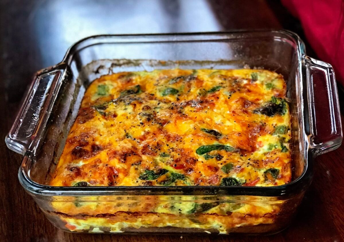 Meal Prep Keto Egg Bake Breakfast Casserole » Salads for Lunch