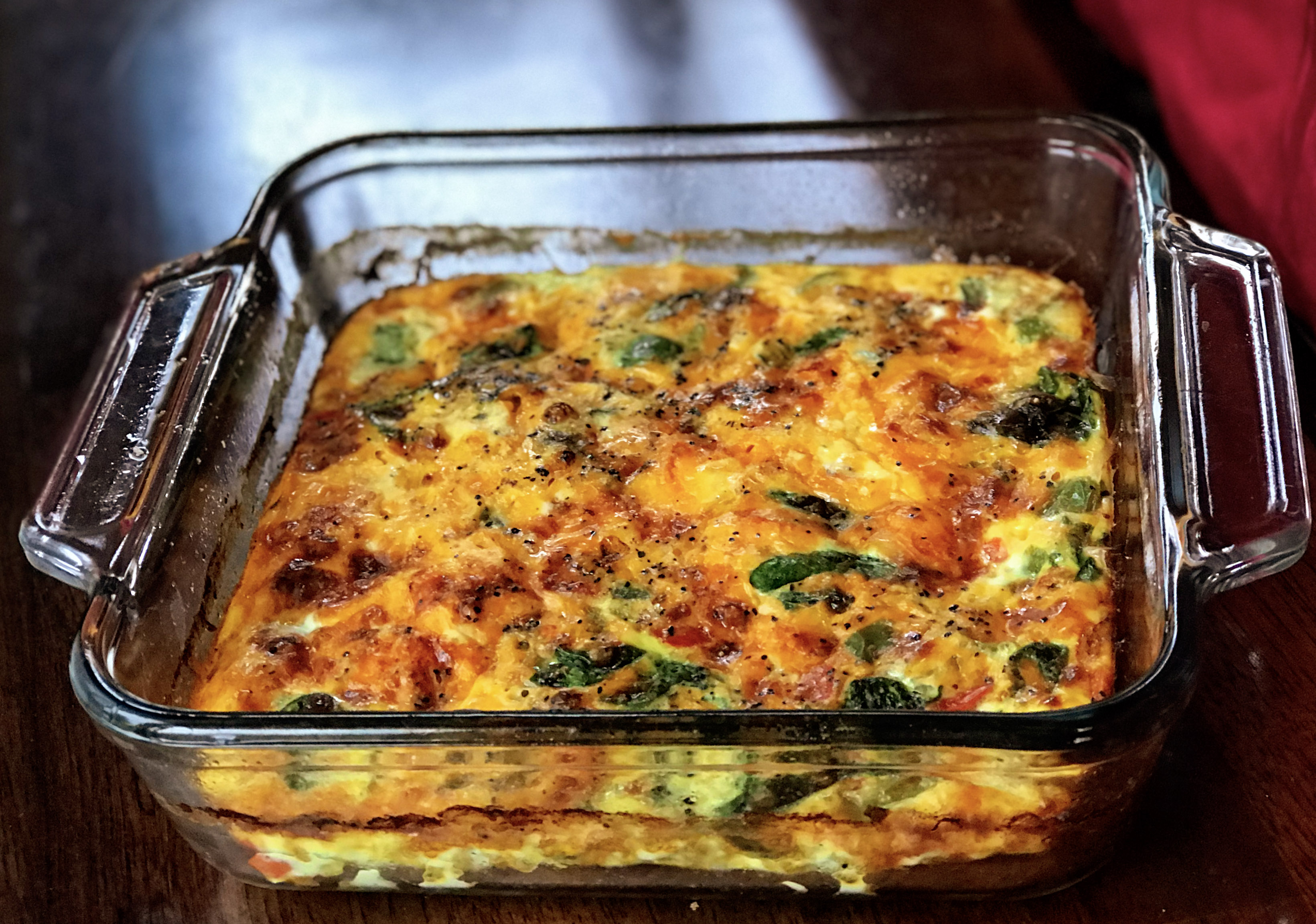 Meal Prep Keto Egg Bake Breakfast Casserole Salads for Lunch