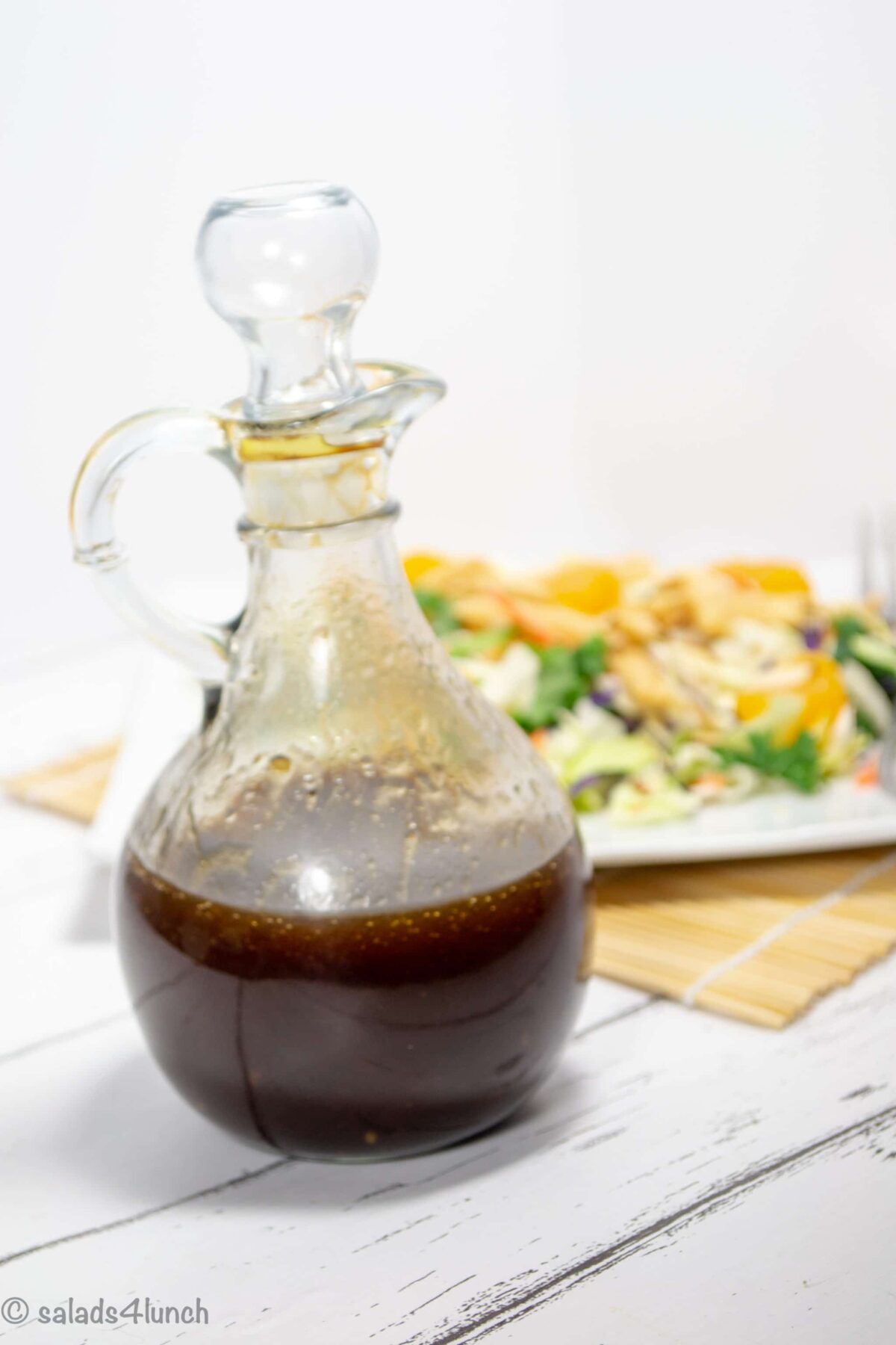 Asian Inspired Chopped Salad with Sesame Ginger Salad Dressing » Salads for Lunch