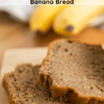 Sliced Banana Bread on a plate