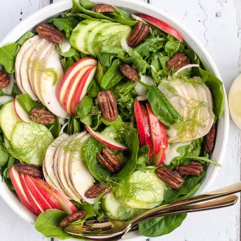 Image for Fennel Apple Chicken Salad with Pumpkin Spice Pecans