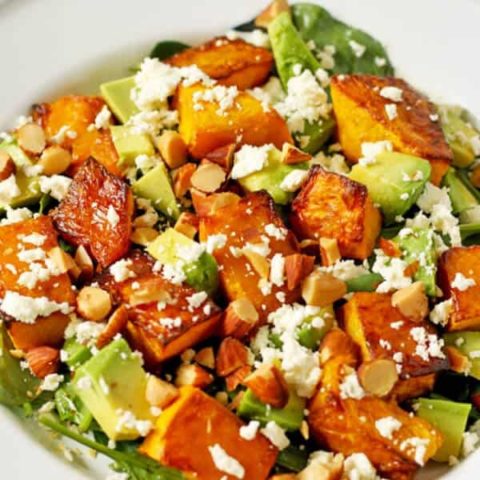 Image for Roast Pumpkin, Spinach and Feta Salad Recipe