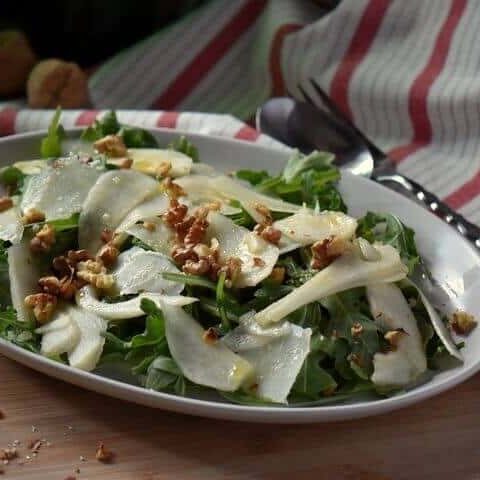 Image for Pear Arugula Salad with Toasted Walnuts