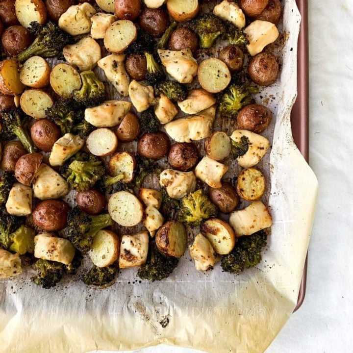 IMG 1552 831x1024 1 - Is there anything better than making an entire meal on one pan? No there is not. I compiled 19 healthy sheet pan chicken recipes that make weeknight meals a breeze!