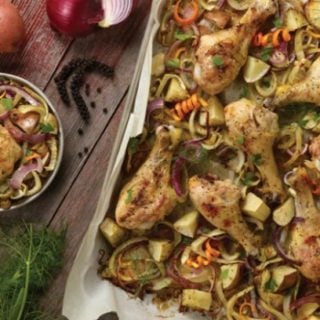 drumstick sheet pan supper - Is there anything better than making an entire meal on one pan? No there is not. I compiled 19 healthy sheet pan chicken recipes that make weeknight meals a breeze!