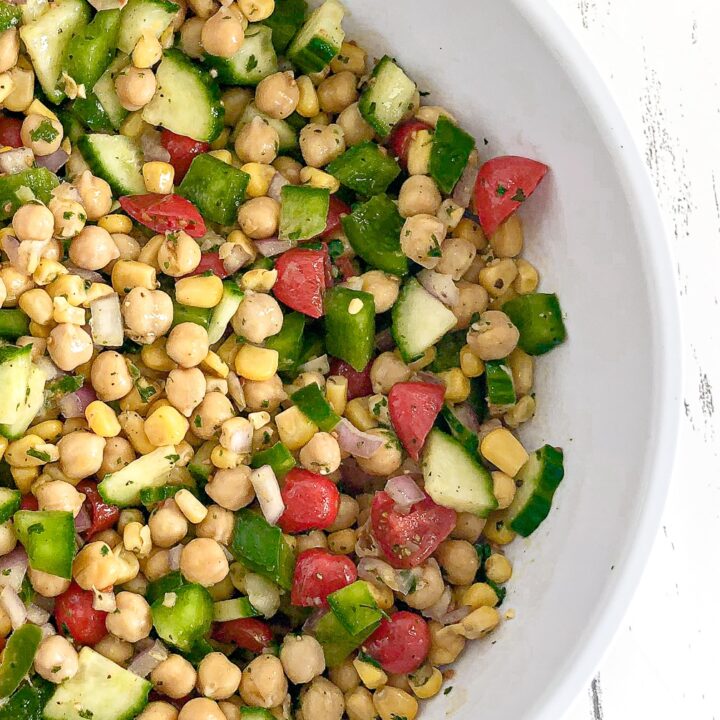 Chili Lime Chickpea Salad 4 - Summer is right around the corner, and that means barbecue season! Whether you're searching for a healthy summer salad recipe, making summer salads for a crowd at your next outdoor gathering or just trying to put dinner on the table without having to turn on your oven, I’ve got you covered! Here are 19 refreshing summer salad recipes for you to try!