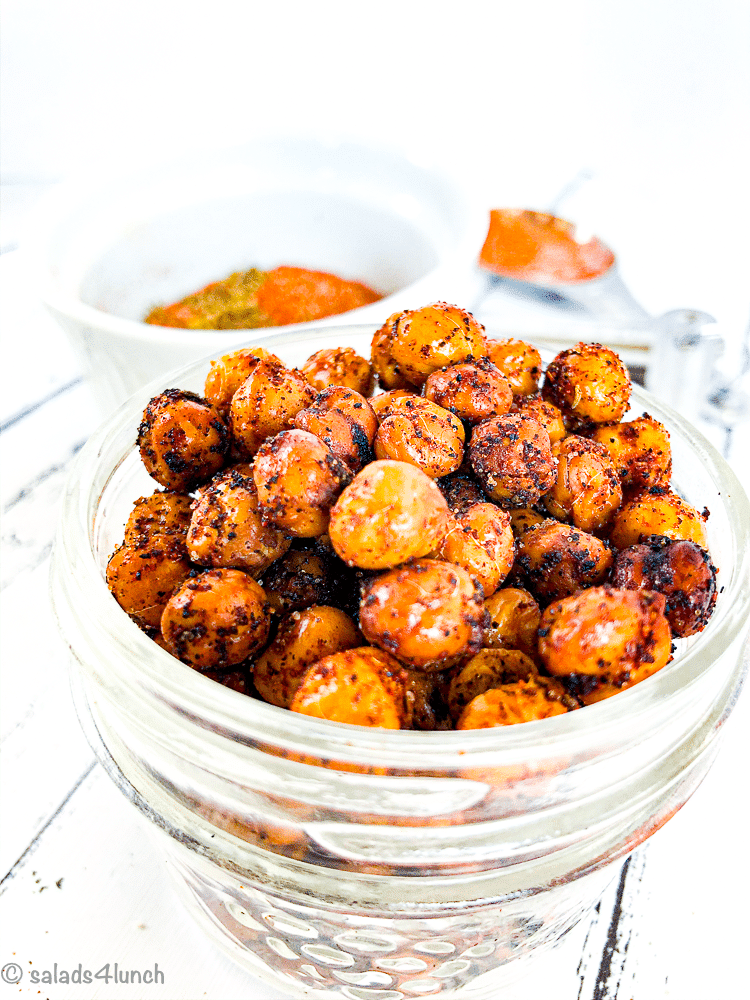 Spicy Cajun Roasted Chickpeas 17 - Spicy Cajun Roasted Chickpeas are a healthy snack alternative to processed foods. You won’t feel the least bit guilty about eating them. These roasted chickpeas are also great on salads and in wraps. Healthy and oh so delicious! ﻿
