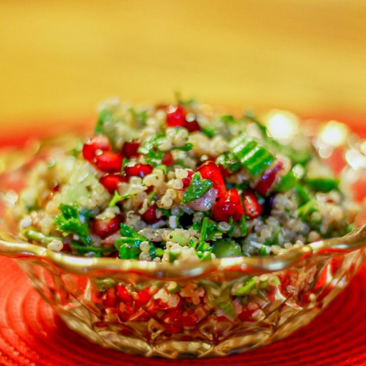 quinoa salad 3 - Let’s go keen-wah crazy with this tasty round-up of easy quinoa salad recipes to take to your next potluck! These delicious quinoa salad recipes are gloriously gluten-free with lots of vegetarian options too.
