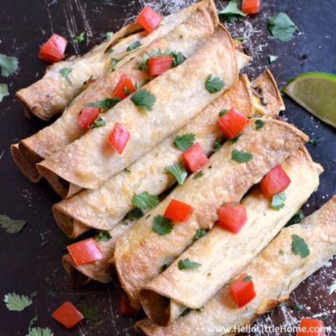 Image for Baked Black Bean Taquitos Recipe