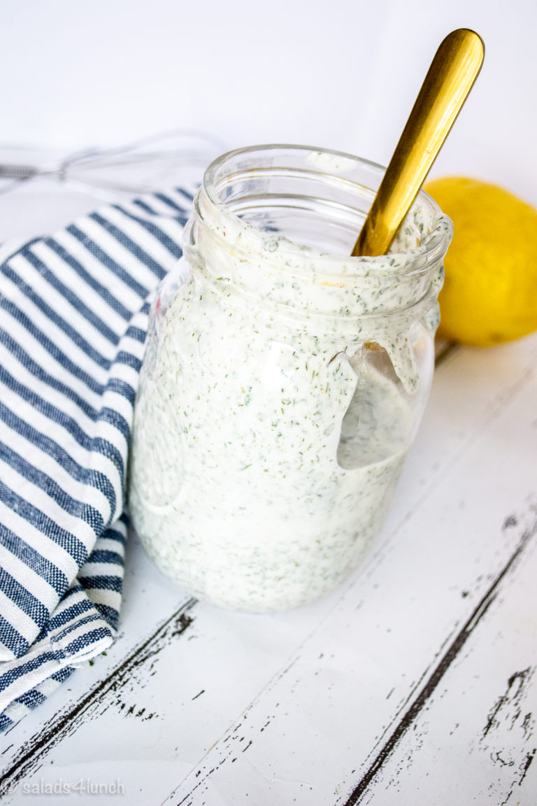Greek Yogurt Ranch Dressing » Salads for Lunch