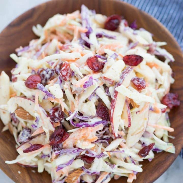Image for Creamy Apple Slaw With Cranberries