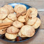 Easy soft, chewy and irresistible homemade snickerdoodle cookies with the classic cinnamon sugar coating are made in five easy steps, read on to find out how! Bake up a batch of these snicker doodle cookies for an easy Christmas cookie your whole family will love!