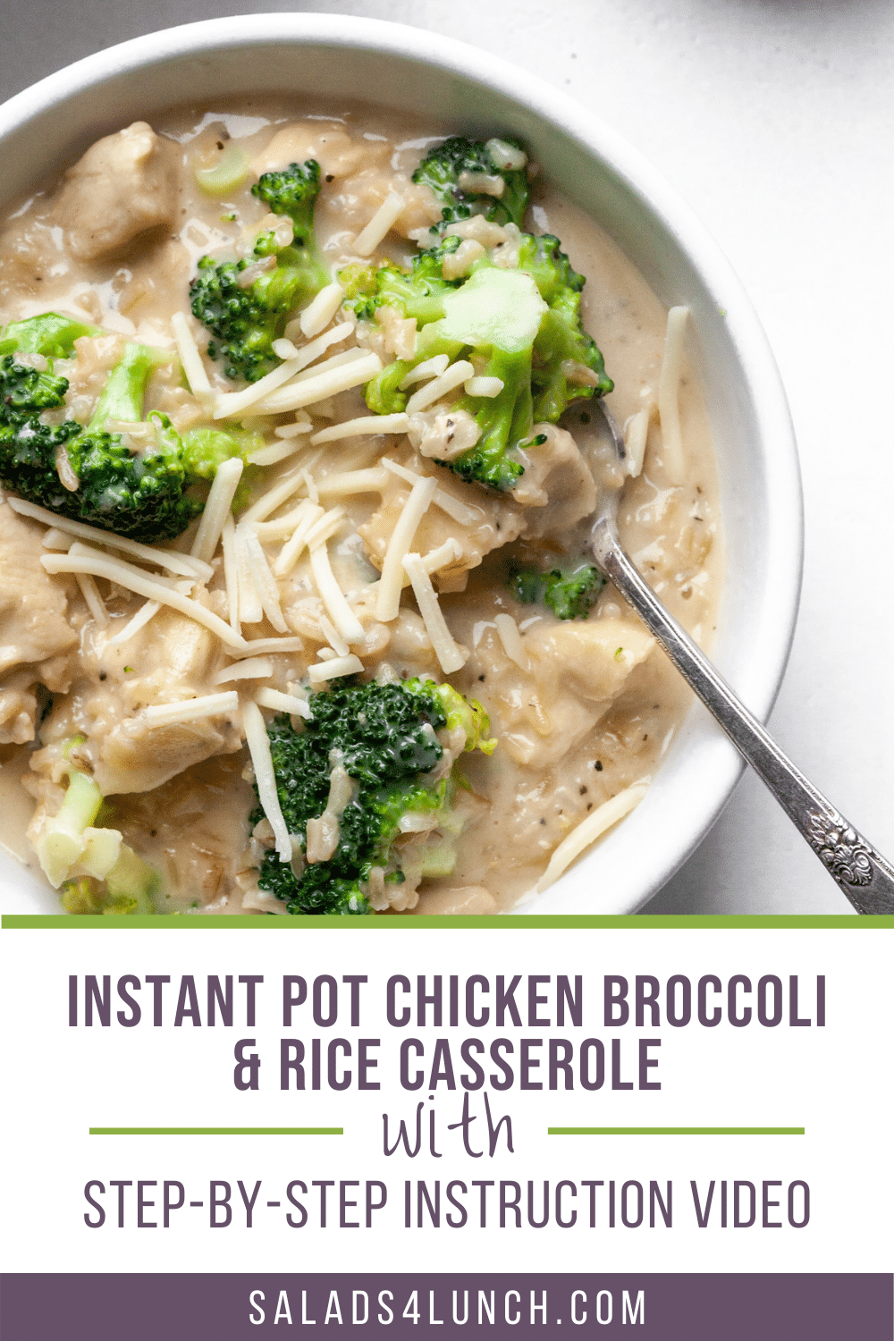 Easy Healthy Instant Pot Chicken Broccoli and Rice Casserole Salads