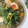 Vegan Spring Minestrone Soup - Spring Minestrone Soup 6 Spring Minestrone Soup 6 - This healthy Vegan Spring Minestrone soup recipe is a delicious celebration of spring vegetables. Asparagus, kale, and fennel all shine in this simple and delicious minestrone soup.
