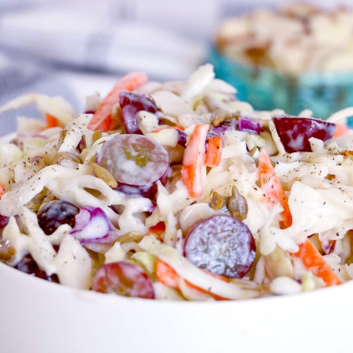 Image for Easy Creamy Coleslaw with Grapes