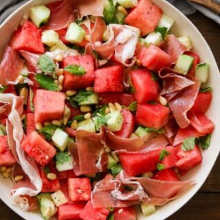 Watermelon Cucumber Salad fb - Summer is right around the corner, and that means barbecue season! Whether you're searching for a healthy summer salad recipe, making summer salads for a crowd at your next outdoor gathering or just trying to put dinner on the table without having to turn on your oven, I’ve got you covered! Here are 19 refreshing summer salad recipes for you to try!