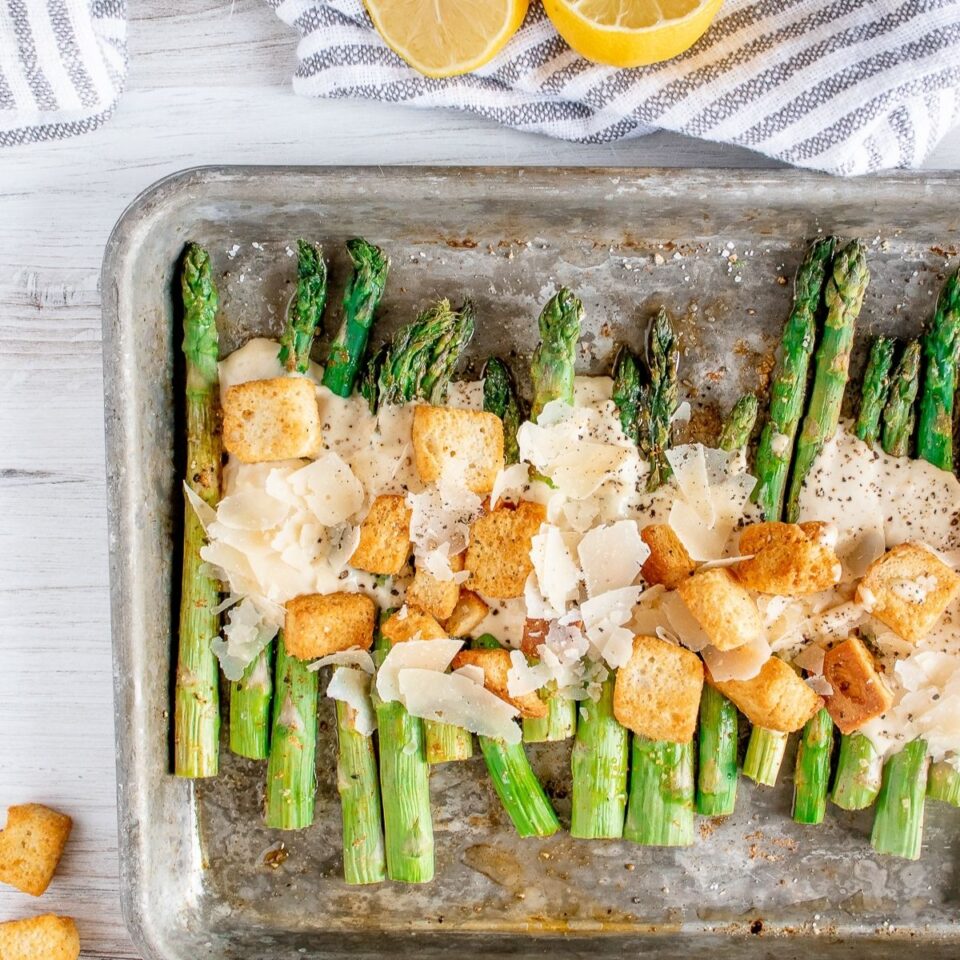 Roasted Asparagus Caesar Salad Salads for Lunch