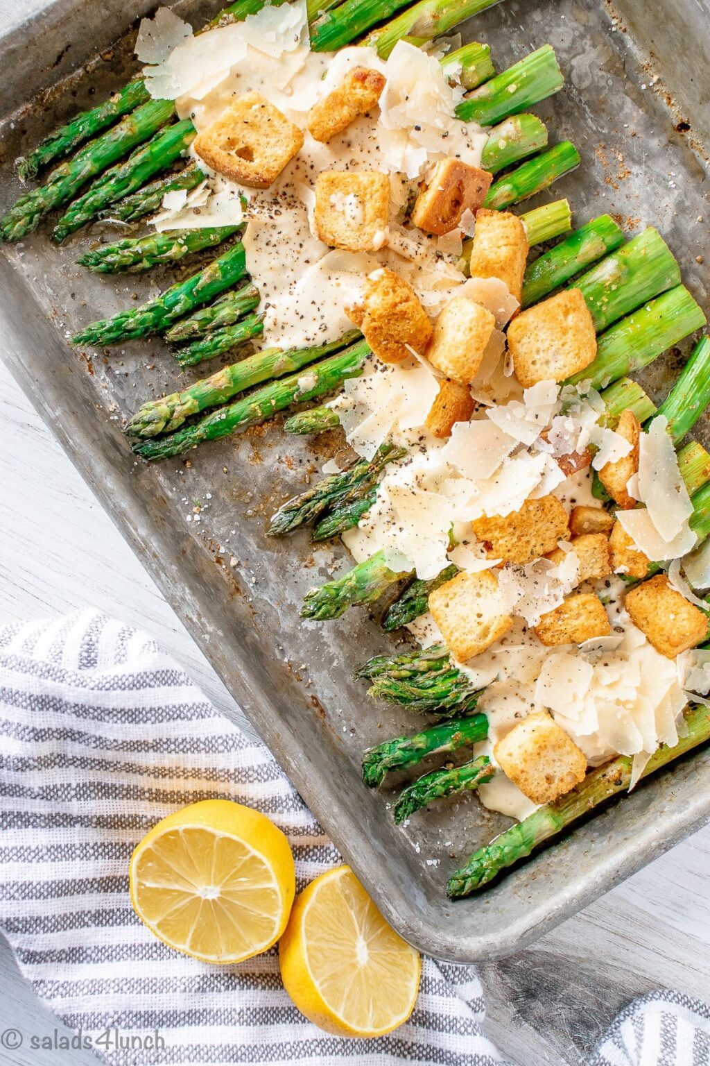 Roasted Asparagus Caesar Salad Salads for Lunch