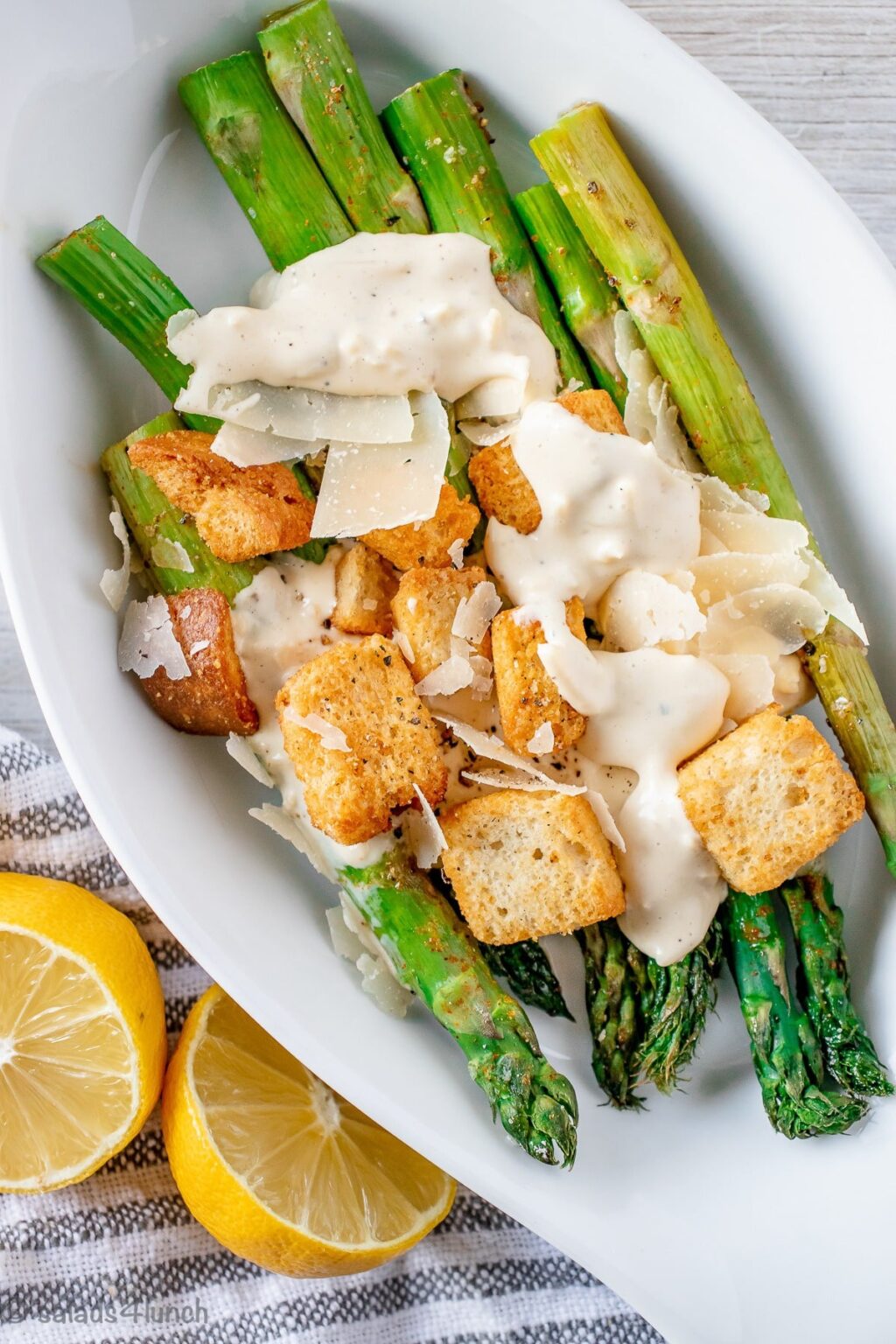 Roasted Asparagus Caesar Salad Salads for Lunch