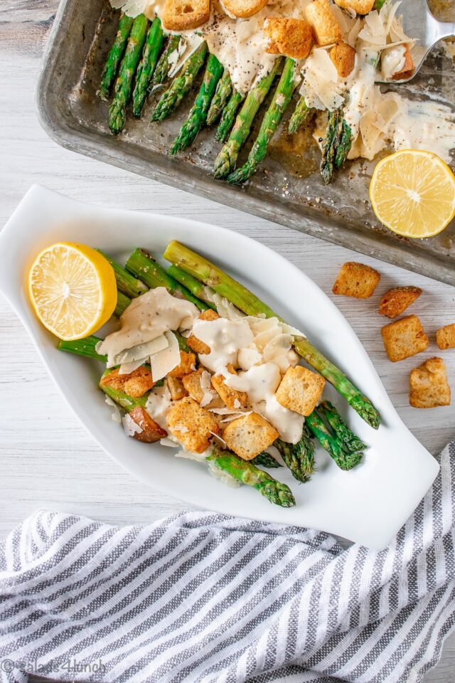 Roasted Asparagus Caesar Salad Salads for Lunch