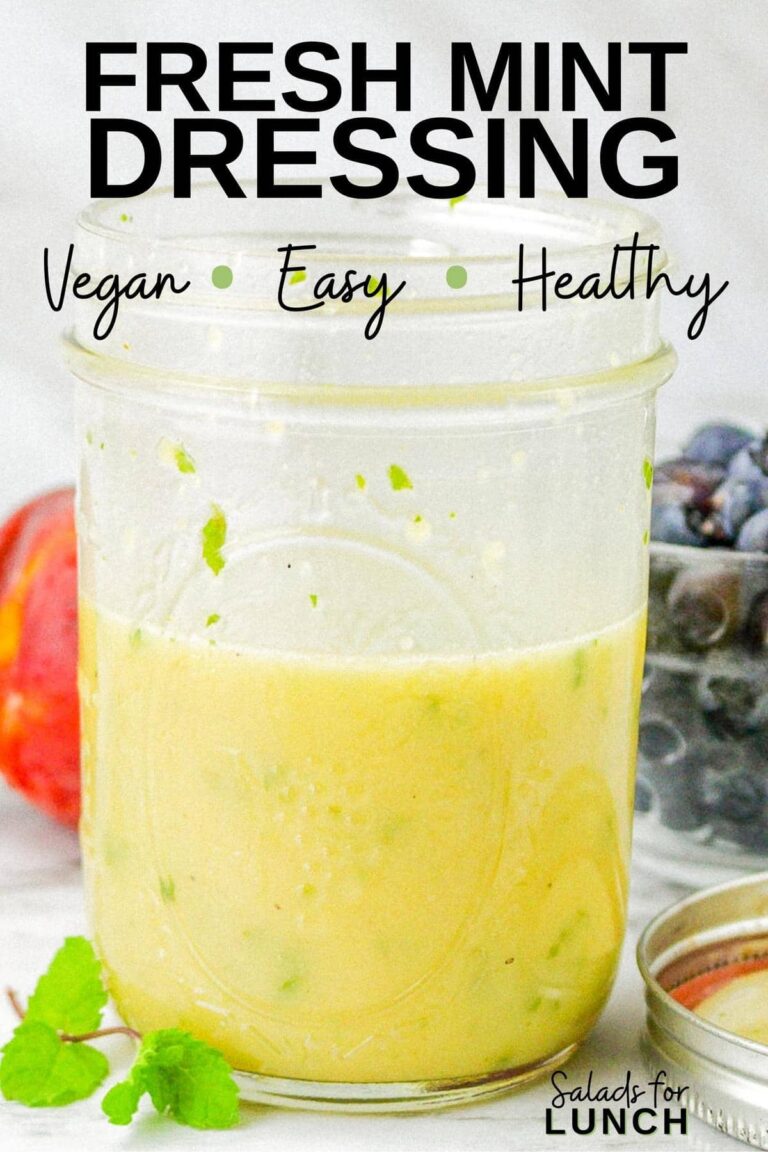 Summer Peach Salad with Fresh Mint Dressing Salads for Lunch