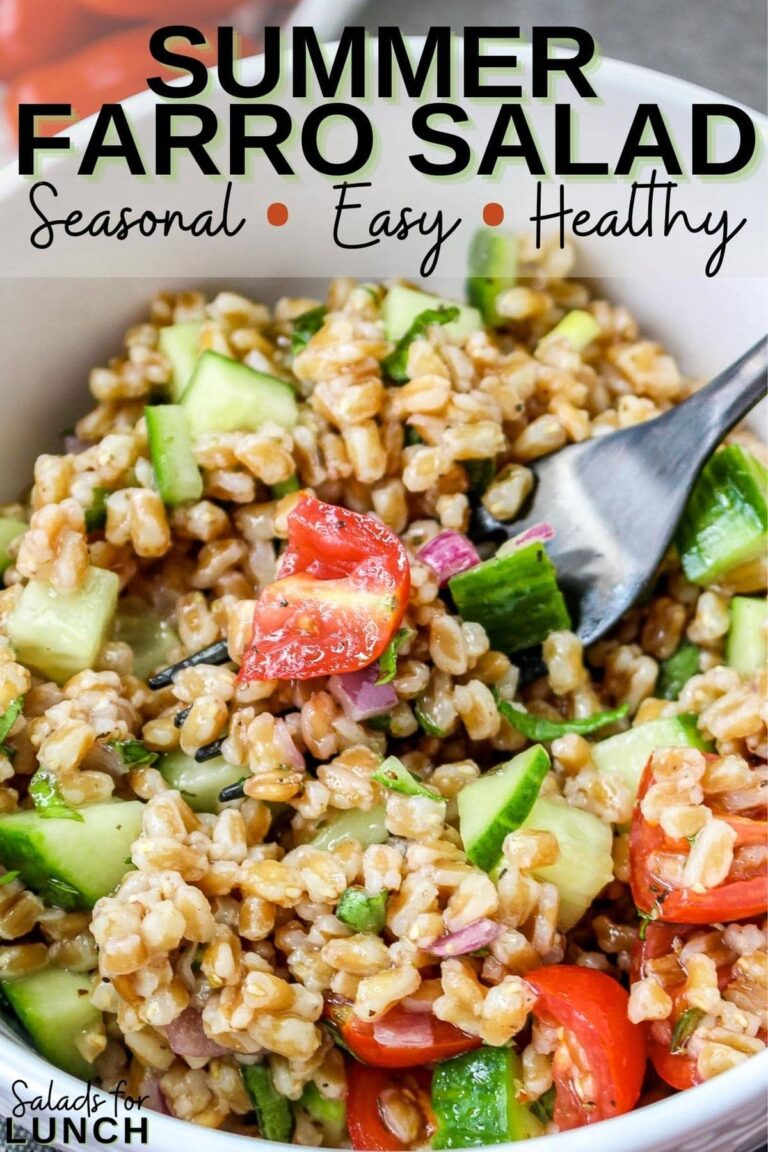 Easy Farro Summer Salad Salads for Lunch