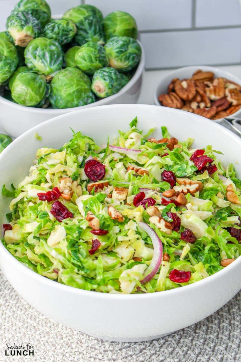 Easy Shredded Brussels Sprouts Salad Salads for Lunch