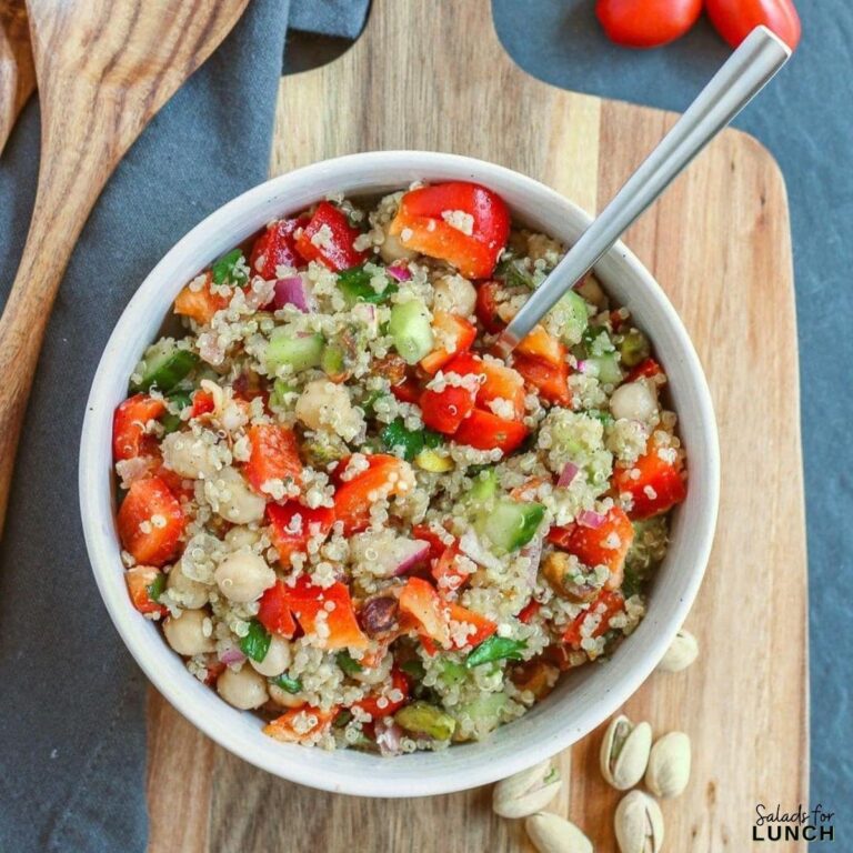 Popular TikTok Quinoa Salad (aka The Jennifer Aniston Salad) Salads
