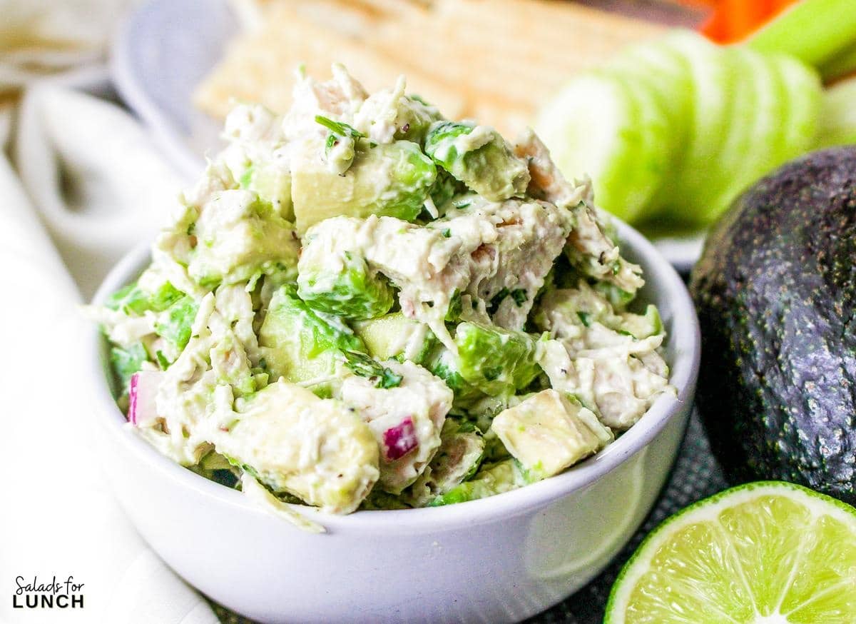Best Ever Avocado Chicken Salad Recipe » Salads for Lunch