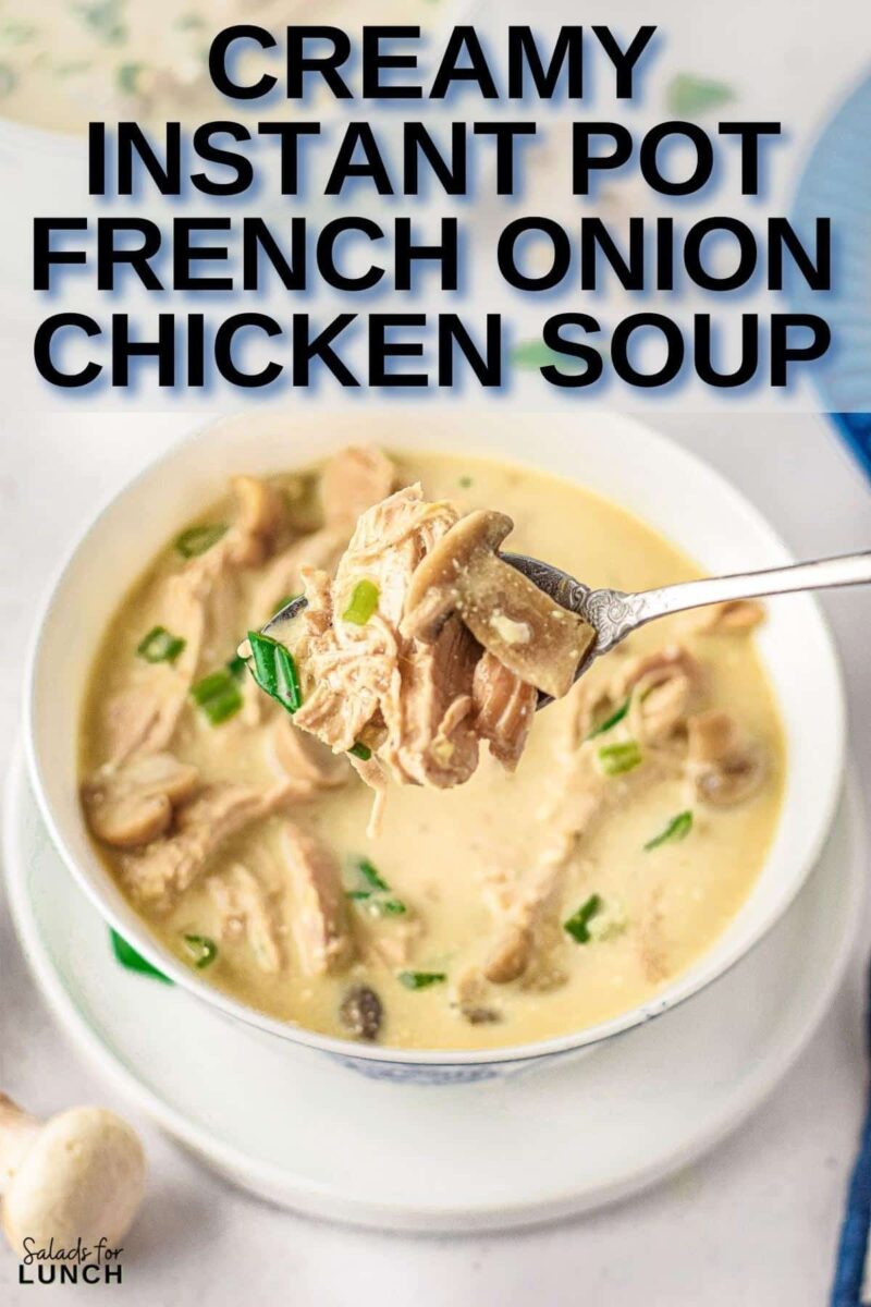 Creamy Instant Pot French Onion Chicken Soup Salads for Lunch