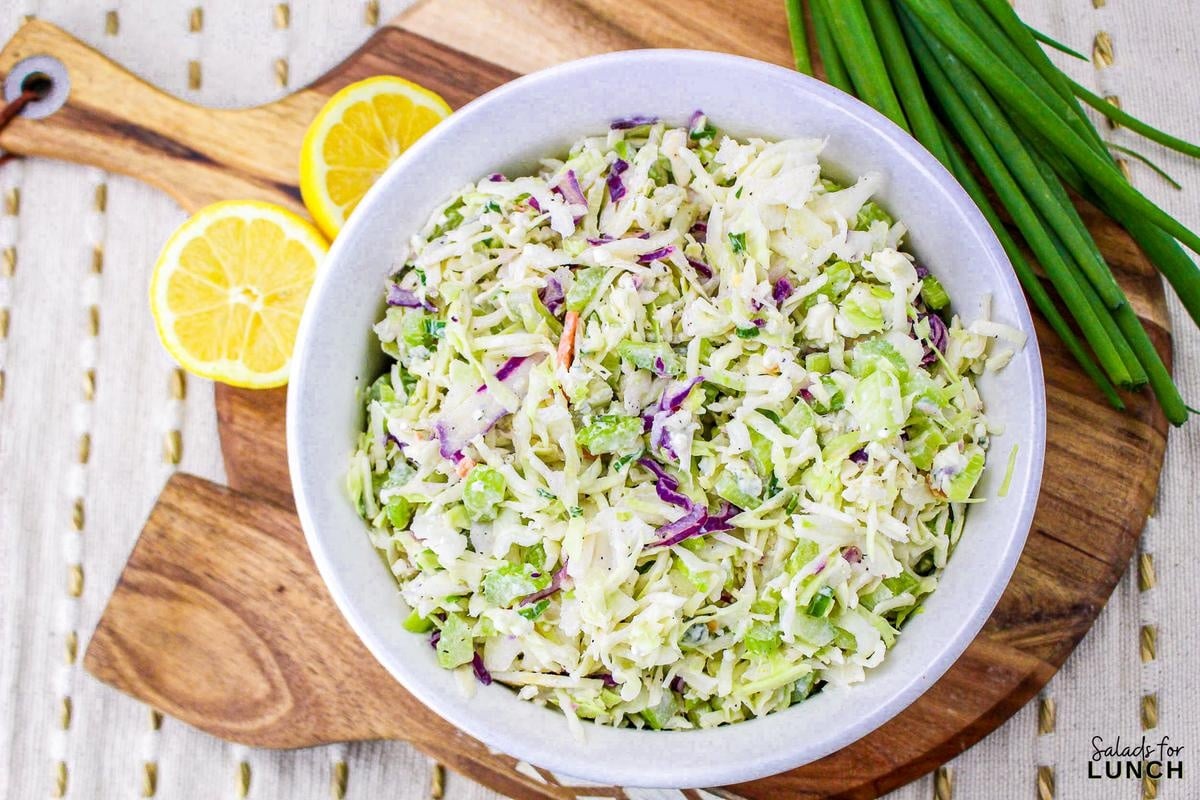 Tangy Blue Cheese Coleslaw Salads for Lunch
