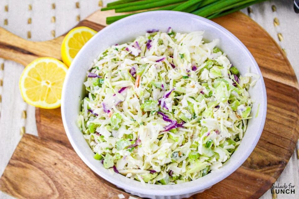 Tangy Blue Cheese Coleslaw Salads for Lunch