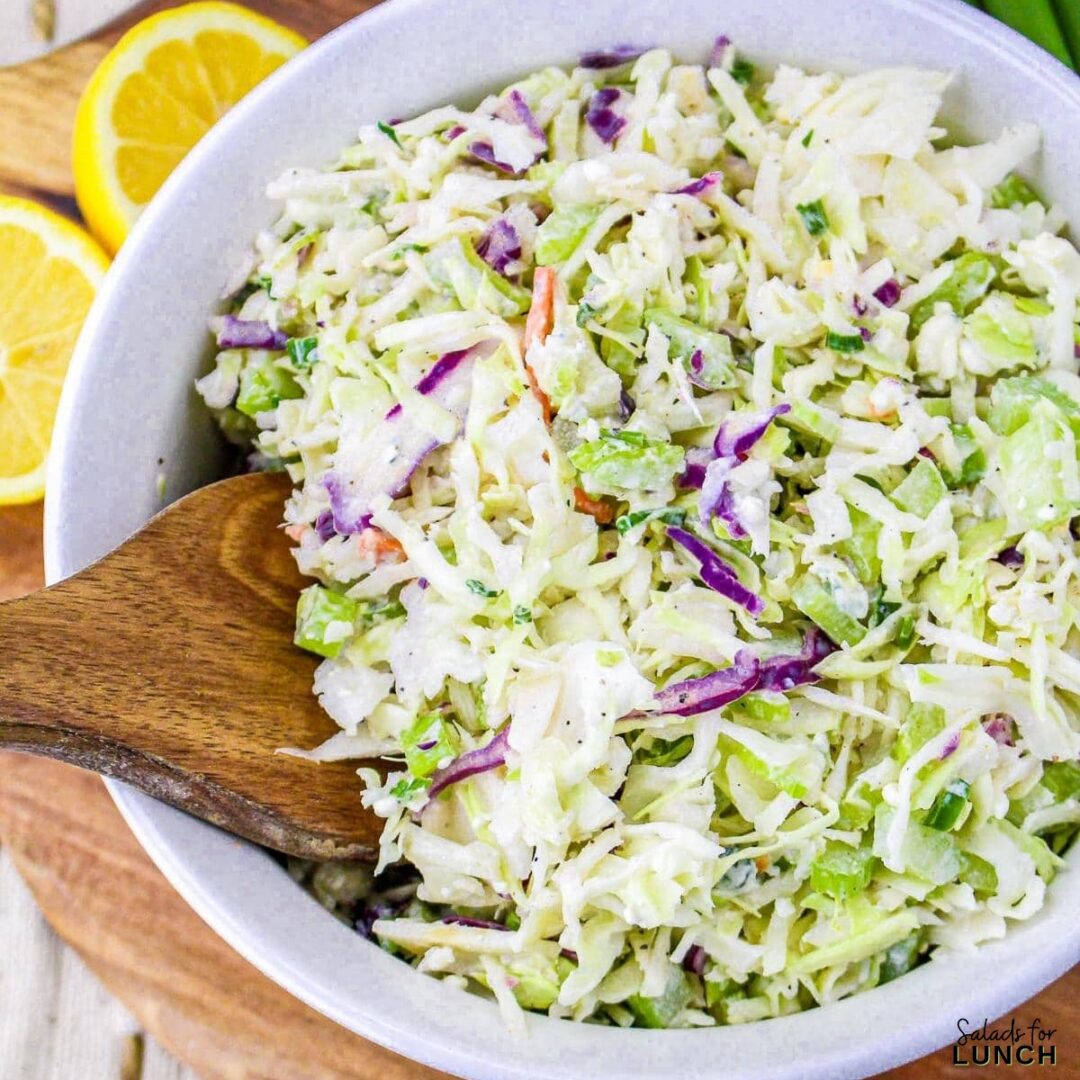 Tangy Blue Cheese Coleslaw Salads for Lunch