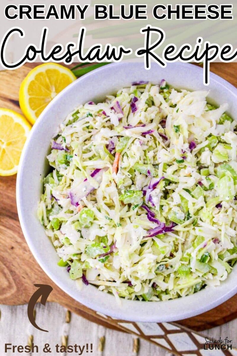 Tangy Blue Cheese Coleslaw Salads for Lunch