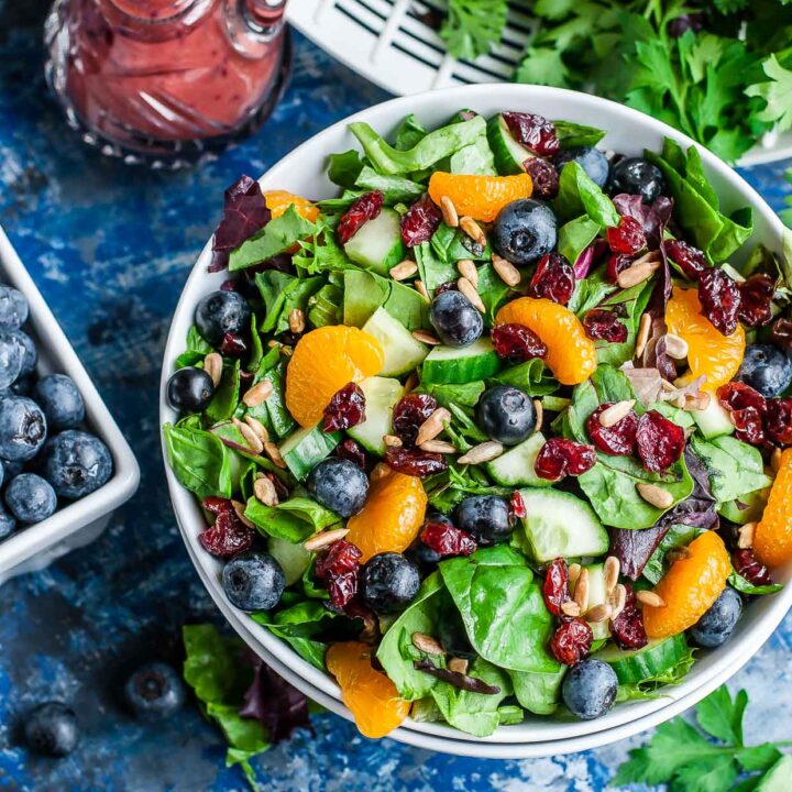 Image for Cranberry Blueberry Salad with Blueberry Balsamic Dressing