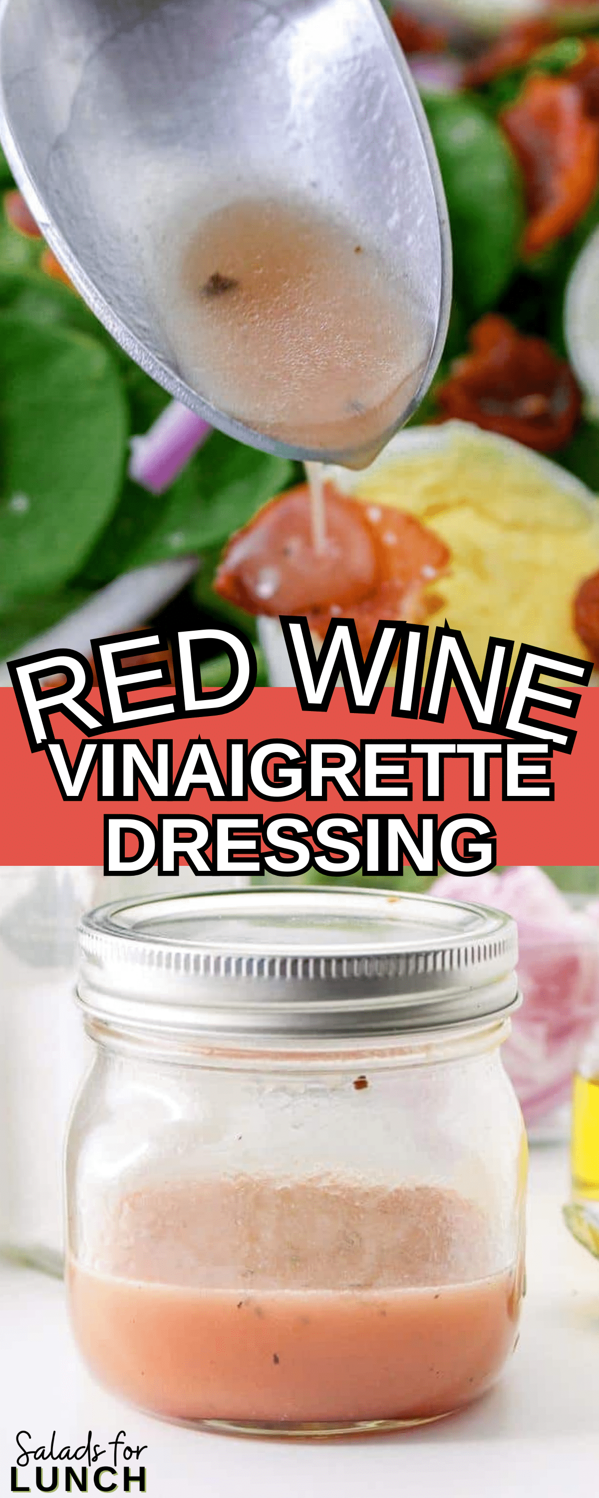 Delicious Spinach, Egg and Bacon Salad with Red Wine Vinegar Dressing