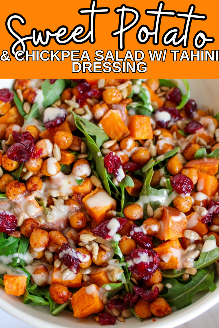 Sweet Potato and Chickpea Salad with Creamy Tahini Dressing Recipe ...