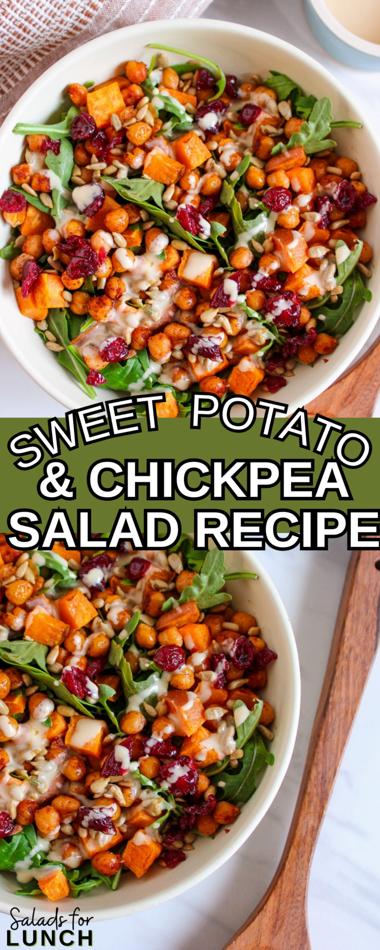 Sweet Potato and Chickpea Salad with Creamy Tahini Dressing Recipe ...