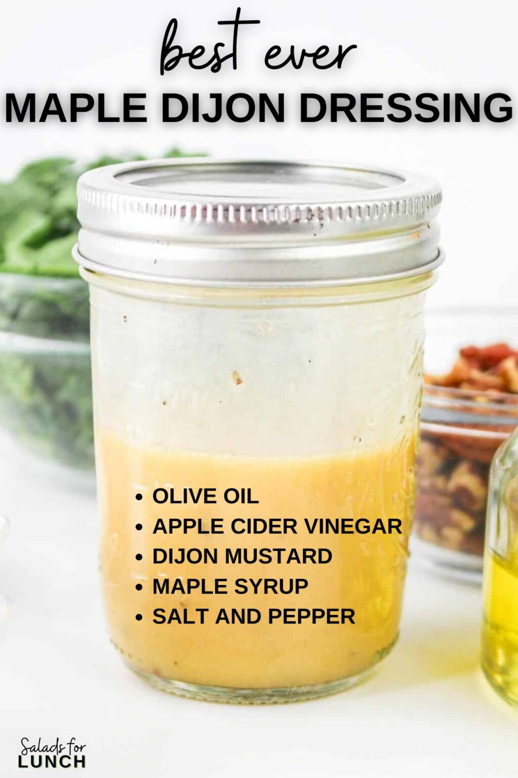 Quick Maple Dijon Salad Dressing Recipe