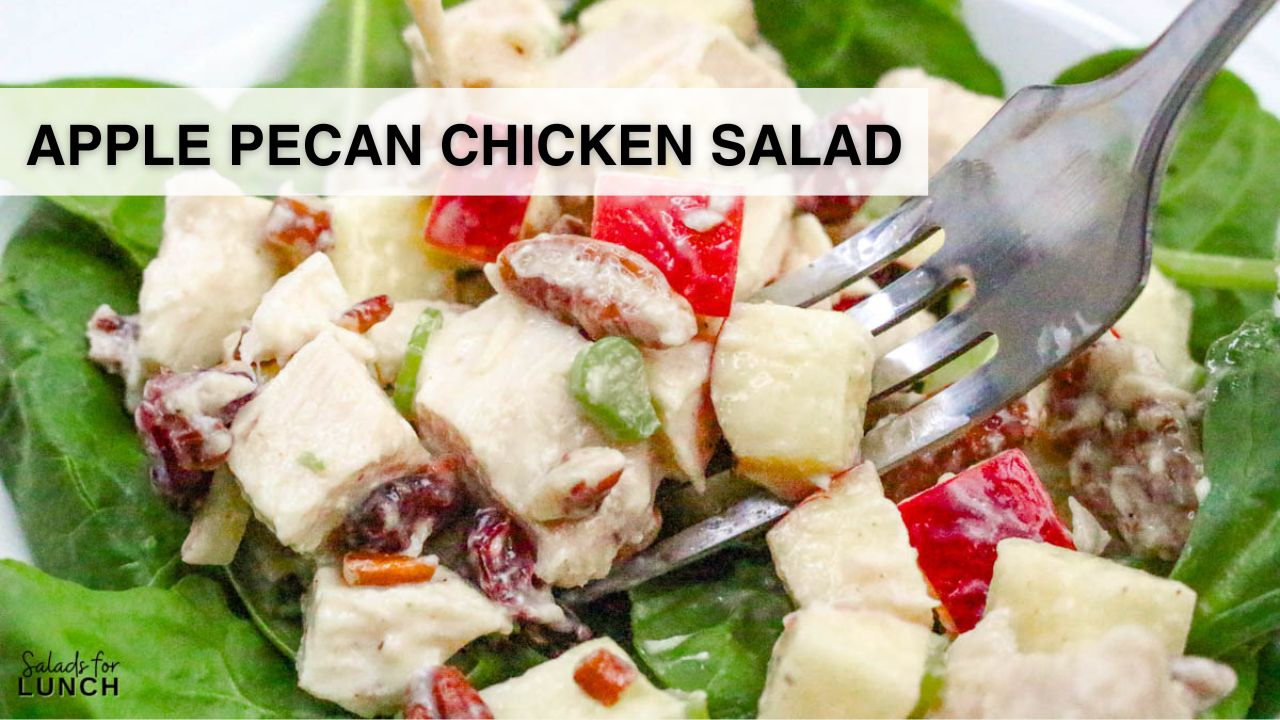 How to Make Apple Pecan Chicken Salad • Salads for Lunch
