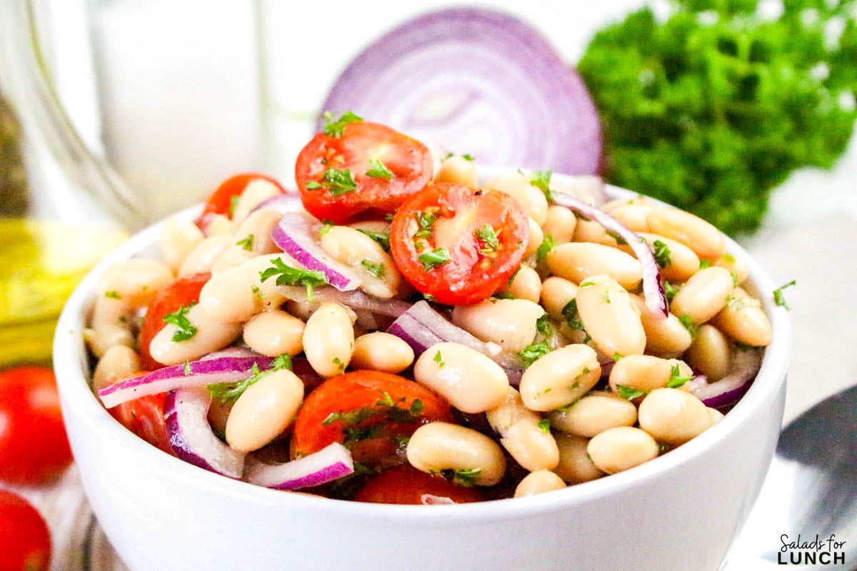 Italian White Bean Salad Recipe 17 - Whether you’re throwing together lunch for one or whipping something up for a potluck, this simple Italian white bean salad recipe checks all the boxes: tasty, satisfying, and ready in minutes.