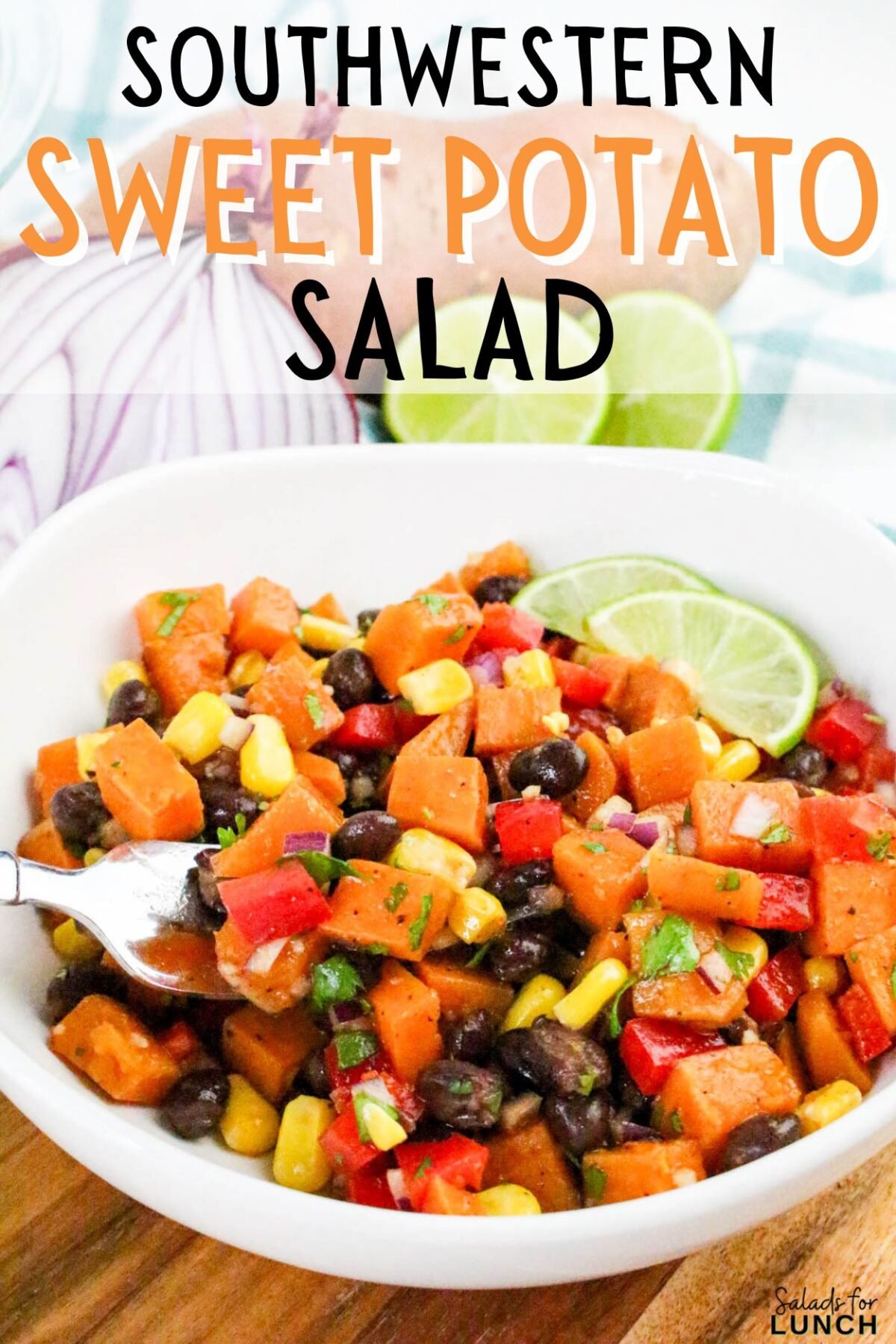 Easy Southwestern Sweet Potato Salad.
